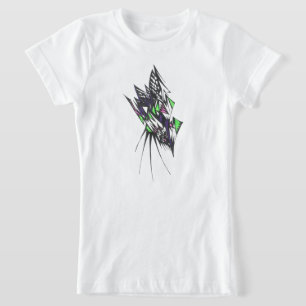 Farben Bunte Abstrakte Stammes-Tattoo-Kunst T-Shirt