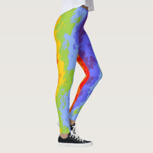 Farben Chakras / Regenbogen - Risse der Kante III Leggings