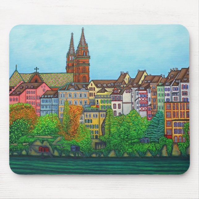 Farben der Basel-Mausunterlage durch Lisa Lorenz Mousepad (Vorne)