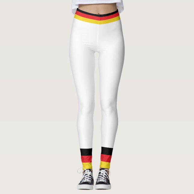 Farben der deutschen Flagge. Leggings (Vorderseite)