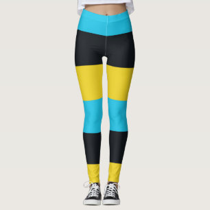Farben der Flagge von Nassau Leggings