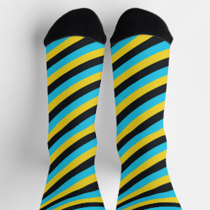 Farben der Flagge von Nassau Socken
