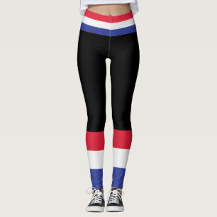 Farben der französischen Flagge. Leggings