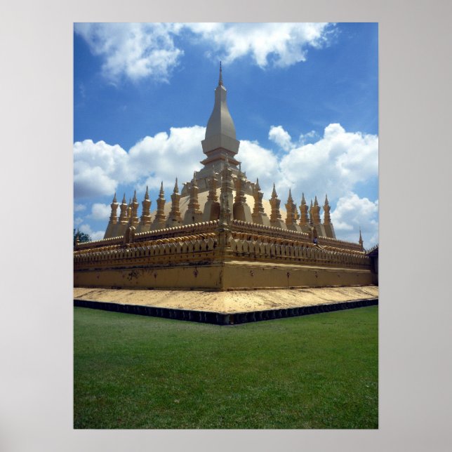 Farben der goldenen Stupa Poster (Vorne)