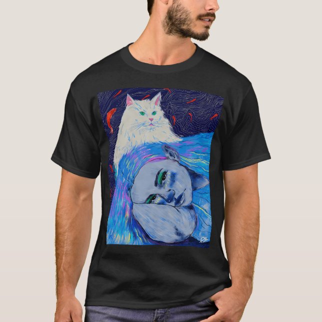 Farben der Katze T-Shirt (Vorderseite)