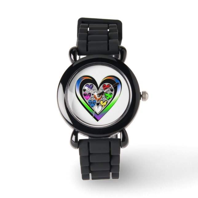 Farben der Liebe Armbanduhr (Vorderseite)
