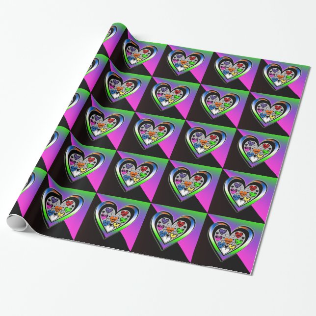 Farben der Liebe Geschenkpapier (Ungerollt)