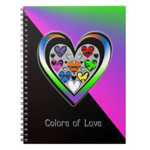 Farben der Liebe Notizblock