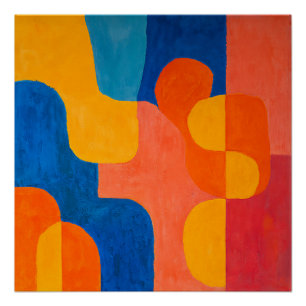 Farben der Mitte des Jahrhunderts Poster