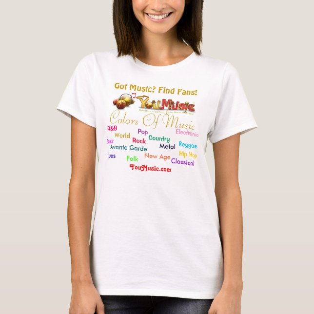 Farben der Musik T-Shirt (Vorderseite)