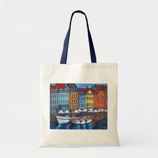 Farben der Nyhavn Taschen-Tasche durch Lisa Lorenz Tragetasche (Vorne)
