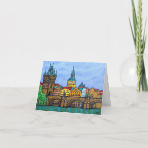 Farben der Prag-Grußkarte von Lisa Lorenz Dankeskarte