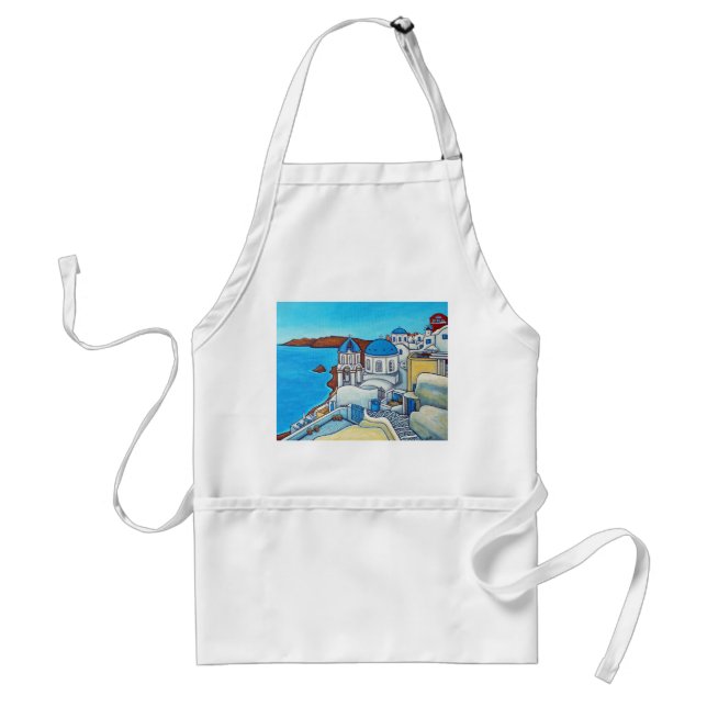 Farben der Santorini-Schürze Schürze (Vorne)