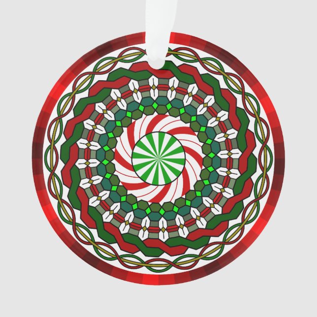Farben der Weihnachtsakrylverzierung Ornament (Vorderseite)