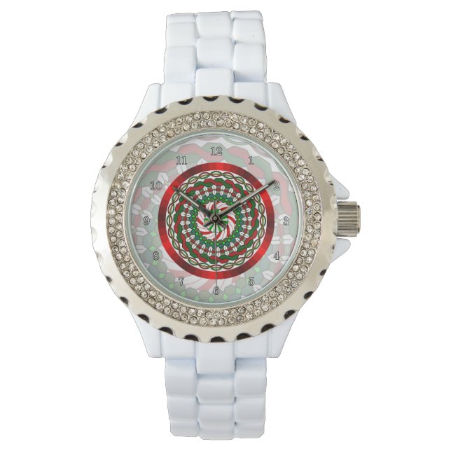 Farben der Weihnachtsschau Armbanduhr (Vorderseite)