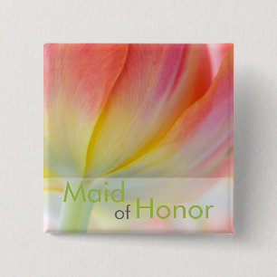 Farben des Frühlinges • Hochzeits-Knopf Button