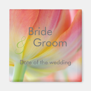 Farben des Frühlings-Save the Date Magneten Magnet