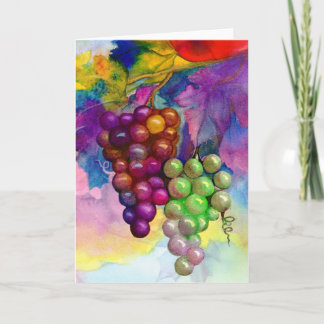 Farben des Herbstweinstocks Karte