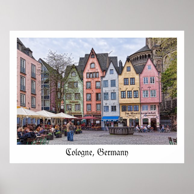 Farben des mittelalterlichen Kölns, Deutschland -  Poster (Vorne)