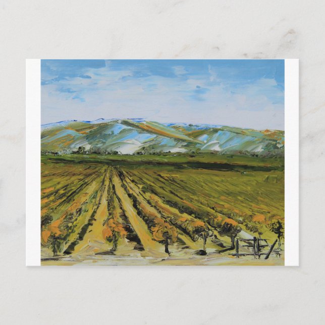 Farben des Napa-Tals, Weinland Kalifornien Postkarte (Vorderseite)