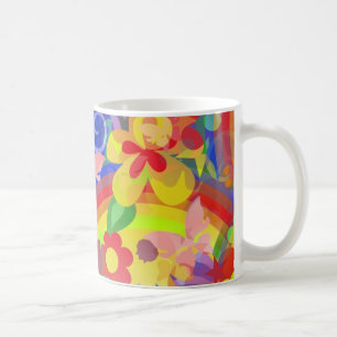 Farben des Powers der Blume Kaffeetasse