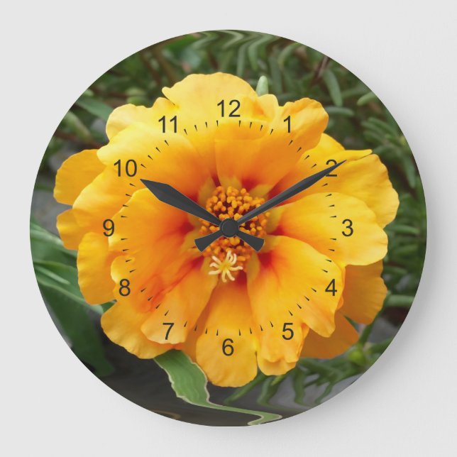 Farben des Sommers Große Wanduhr (Vorderseite)