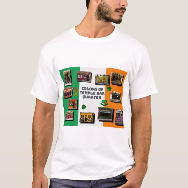 Farben des Temple-Bar in Dublin T-Shirt (Vorderseite)