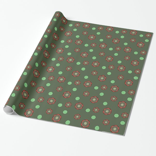 Farben des Weihnachtspapiers Geschenkpapier (Ungerollt)