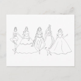 Färben Feiertagspostkarte