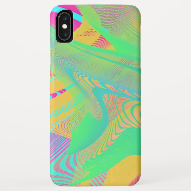 FARBEN FLUO - Fraktal Art - Case-Mate iPhone Hülle (Rückseite)