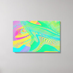 FARBEN FLUO - Fraktal Art - Leinwanddruck