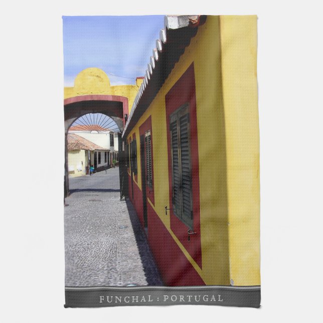 Farben Funchal (Portugal) Küche Teatowel Küchentuch (Vertikal)