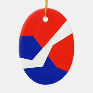 Farben für blaue, weiße Fahne Keramik Ornament