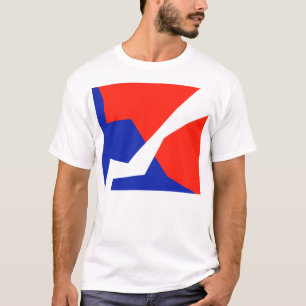Farben für blaue, weiße Fahne T-Shirt