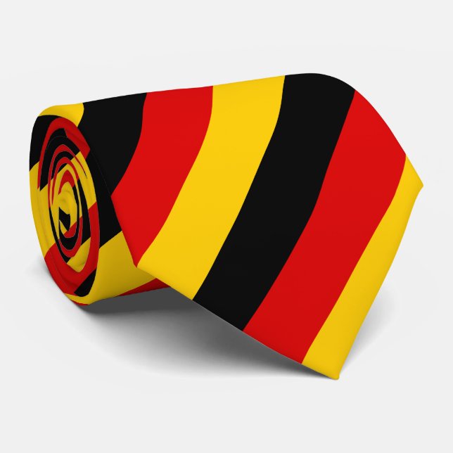 Farben für die deutsche Flagge Krawatte (Gerollt)