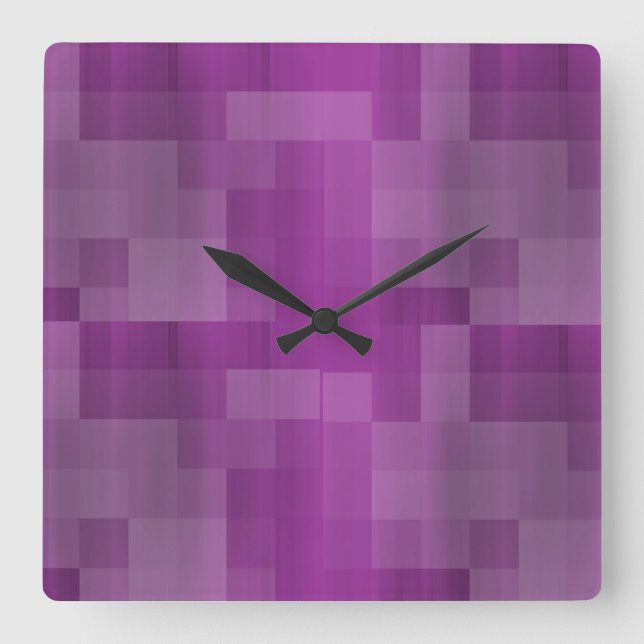 Farben für klassische Stile Quadratische Wanduhr (Vorderseite)
