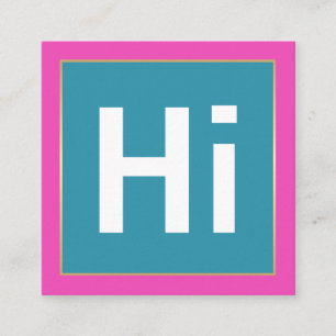 FARBEN  GESCHÄFTSKARTEN QUADRATISCHE VISITENKARTE