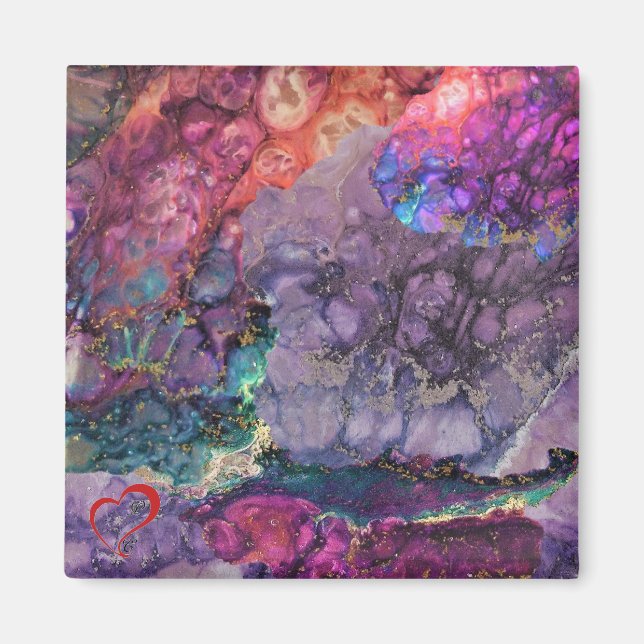 Farben in der Nacht Magnet (Vorne)
