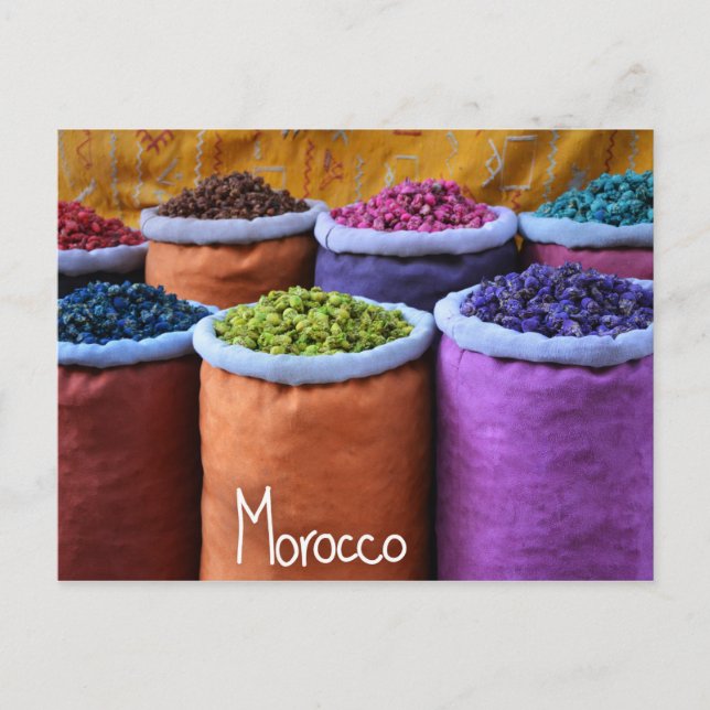 Farben Marokkos Postkarte (Vorderseite)