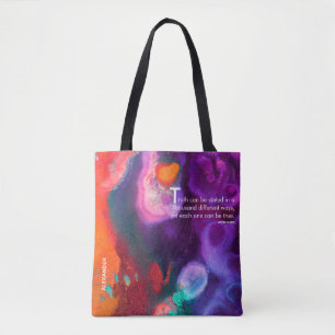Farben-Meditation   Orange und Violett Tasche