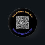 Farben QR-Code und Personalisierte Schaltfläche fü Button<br><div class="desc">Benutzerdefinierte Farben und Schriftart - Schaltfläche mit Ihrem QR-Code und dem benutzerdefinierten Text Berufliche Personalisierte Firmenname Website Werbe-Firmenschaltflächen / Geschenk - QR-Code hinzufügen - Bild oder Logo / Name - Firma / Website oder E-Mail oder Telefon - Kontaktinformationen / Anschrift oder Entfernen - Umformatieren und Verschieben oder Entfernen / Hinzufügen...</div>