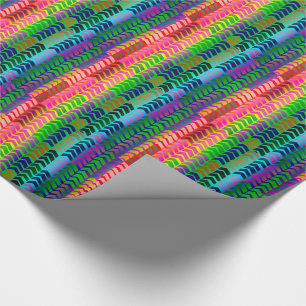 Farben Rainbow Arrows pattern giftwrap paper Geschenkpapier