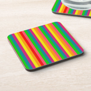 Farben Rainbow Stripes Dekoration Untersetzer