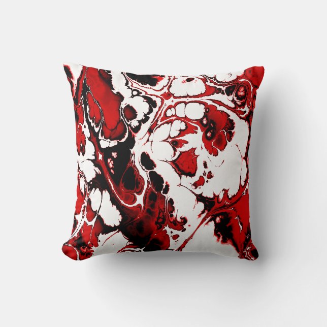 Farben Rausch, rot Kissen (Vorderseite)