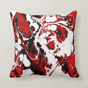 Farben Rausch, rot Kissen