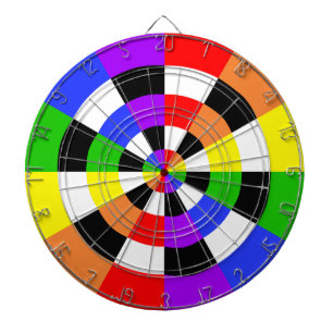 Farben Schwarz und Weiß Dartscheibe