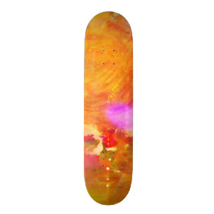 färben Sie das nahtlose Hintergrundgelb der Kunst, Skateboard