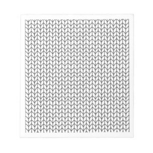 FARBEN SIE IHR EIGENES Knittern 5.5x6 Notepad. Notizblock
