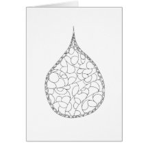 Färben Sie Ihre eigene Karte - Kreis-Tröpfchen