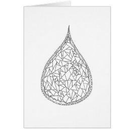 Färben Sie Ihre eigene Karte - Kristalltröpfchen